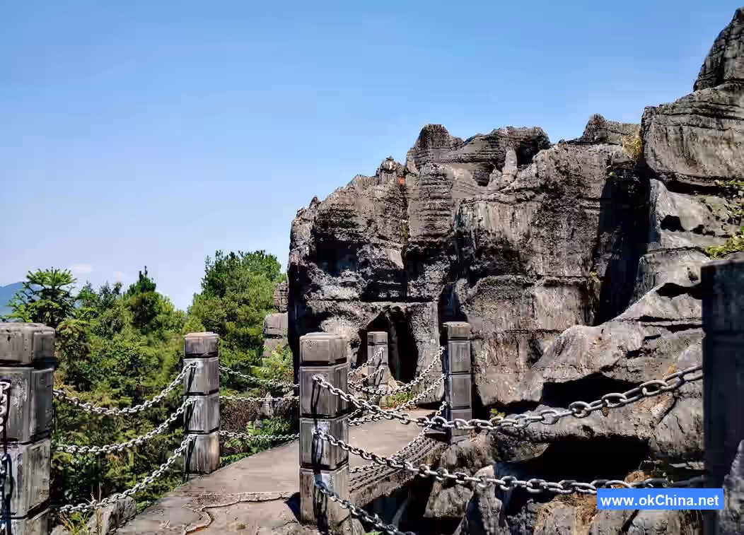 Wansheng Black Mountain Valley And Dragon Scale Stone Sea Scenic Area