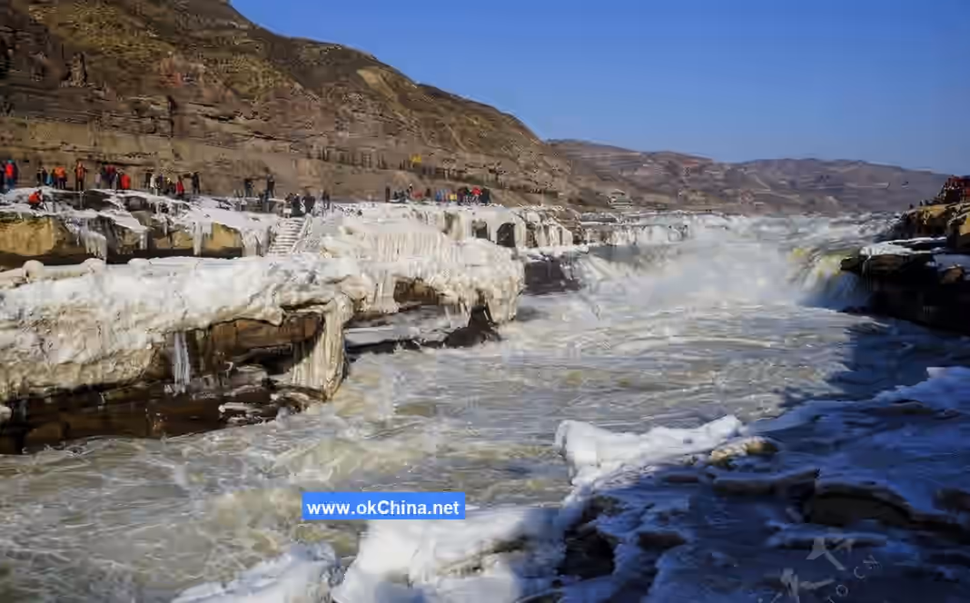 Yellow River Hukou Waterfall Tourist Area In Linfen